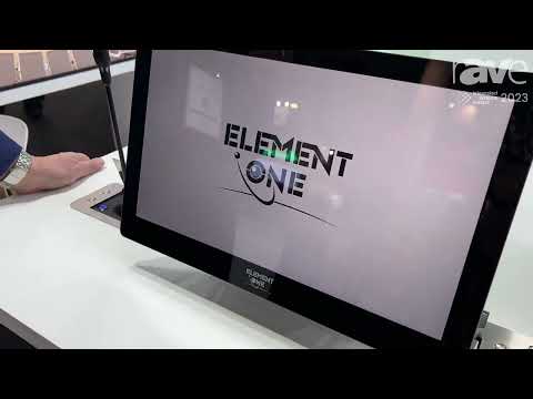 ISE 2023: ELEMENT ONE Demos Silver Line Socket-X and FOLD! Retractable Monitor