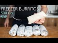 Meal Prep Burritos for the Freezer (Low Calorie High Protein)