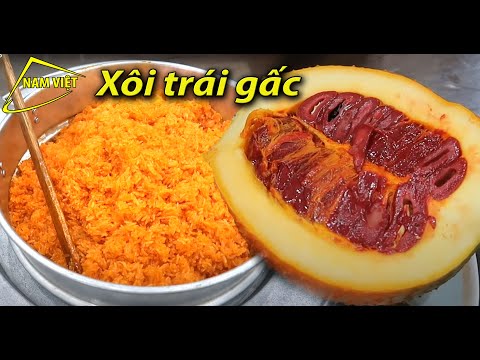 Cách nấu Xôi Gấc ngon Nam Việt 386
