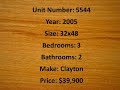 3 bedroom used double wide mobile home for sale, Charleston SC