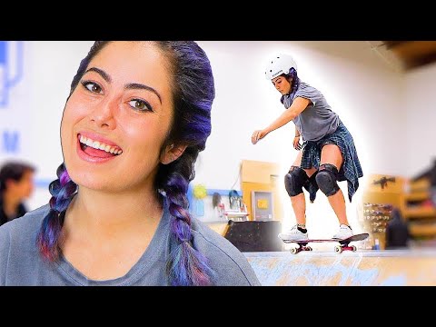 PRO SNOWBOARDER LEARNS HOW TO SKATE A MINI RAMP EP. 2