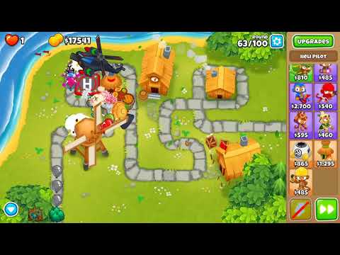 Bloons TD 6 - Hard, Chimps, Town Centre, (NO MONKEY KNOWLEDGE)