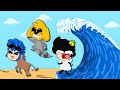 ¡Los ANIMALES TRAMPOSOS ESCAPAN del TSUNAMI GIGANTE! ? ULTIM...