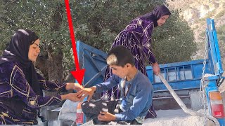 The Operator, With Full Support, Delivered The Sand And Plastic To Fatima.
