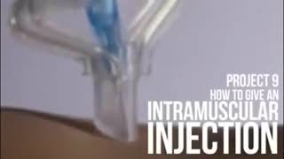 זריקות בבית, IM הדרכה לבצוע זריקות תוך שריר בבית, זריקת