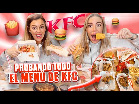 ¡PROBANDO TODO el MENÚ del KFC!🍗 ⎮Escupiendo Purpurina✨