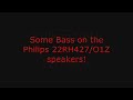 Philips 22RH427/O1Z Playing a bass song