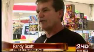 Fireworks stand set up at former BA casino site