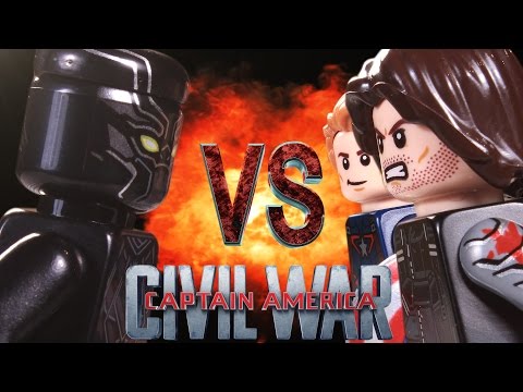 CAPTAIN AMERICA vs BLACK PANTHER - LEGO Civil War