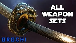 Grand Weapon Set Revealing All Orochi Weapon Sets For Honor