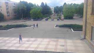 Видео Бендеры вид на улицу Ленина Дворец Культуры им Павла Ткаченко от Вася Вино, улица Ткаченко, Бендеры, Молдавия