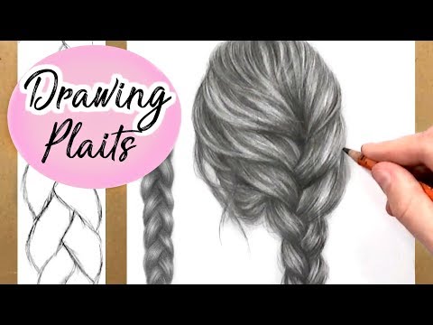Картинки как нарисовать косички Картинки как нарисовать косички