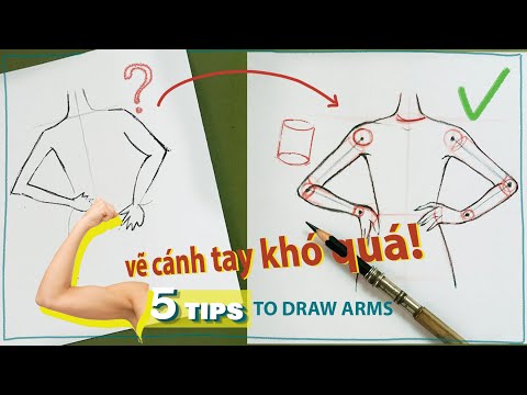 5 MẸO vẽ cánh tay nuột nà I 5 TIPS to draw arms I kiquy pham