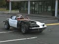 Cut-Away Corvette burnout smokey donuts