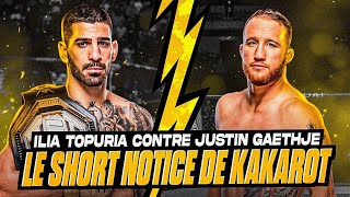 Ilia Topuria Contre Justin Gaethje Le Short Notice De Kakarot