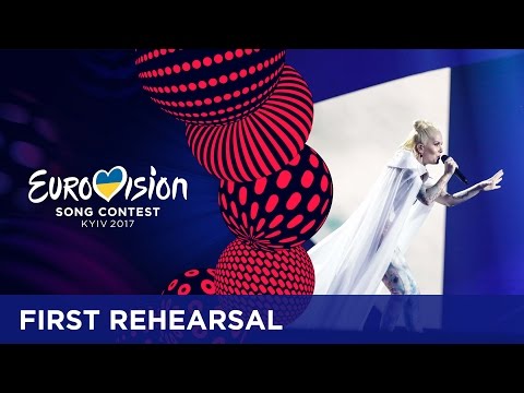 Svala - Paper (Iceland) First rehearsal in Kyiv
