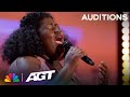 Lachuné: Small town singer STUNS the judges with "Yellow" by Coldplay | Auditions | AGT 2023