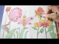 cách vẽ tranh vườn hoa/ Painting flower garden theme
