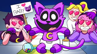 Baby Catnap Gets A Fanclub?! (Cartoon Animation)