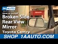 How To Install Replace Broken Side Rear View Mirror Toyota Camry 92-96 1AAuto.com