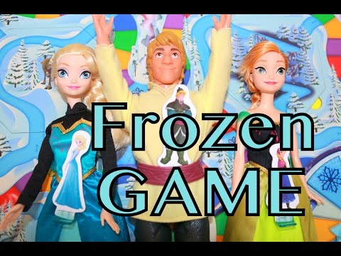 Frozen Elsa Anna Kristoff SURPRISE SLIDES Toy Game Barbie Parody...
