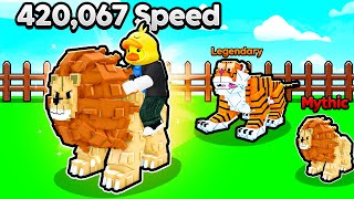 I Raised Fastest Legendary Animals In Roblox Raise Animals
