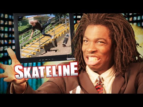 SKATELINE - Grant Taylor, CJ Collins, Anti Hero, Yuri Facchini, Garrett Ginner 18 Stair Fall