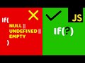 Best Way to Check 'Null', 'Undefined' or 'Empty' in JavaScript | JavaScript Tutorial for Beginners