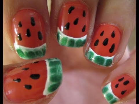 Summer Watermelon Nails. Hey guys! This is a very simple yet cute design of