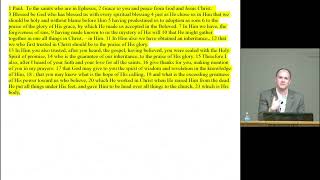 10-04-2020 - "Ephesians & Colossians, Series #1" - Mitchell Mellor