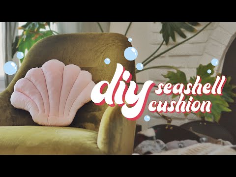 DIY Shell Cushion *THE INSTAGRAM SCALLOP SEASHELL CUSHION* - YouTube