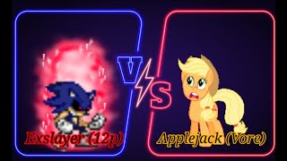 Ptd Mugen 1.1 Exslayer 12P Vs Applejack Vore