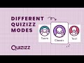 The different modes in Quizizz!