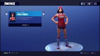Fortnite New Triple Threat Skin Gameplay