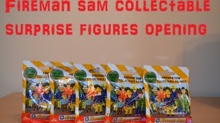 Fireman Sam Surprise Unboxing Collectable Figures 5X Packs Hd