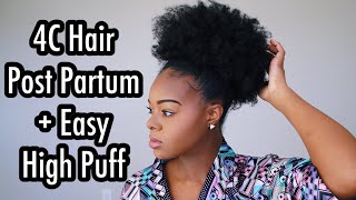 NATURAL HAIR: HOW TO GET A BIG & FULL HIGH PUFF ON 4C HAIR - Ify Yvonne