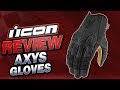 Icon 1000 Axys Gloves Review from Sportbiketrackgear.com YouTube Video