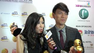 20121102 XinMsn 新加坡《第12屆全球華語歌曲排行榜 》楊宗緯.曲婉婷後台專訪