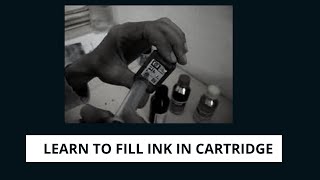 How To Fill Ink In HP Cartridge