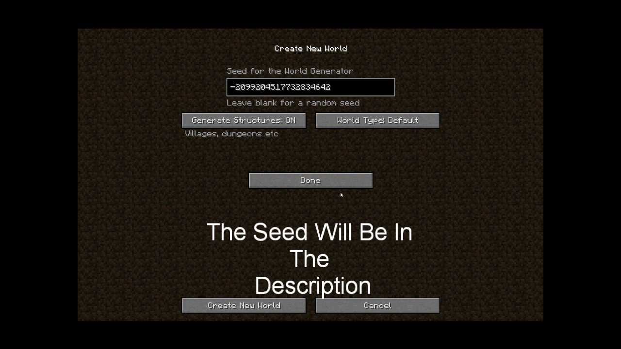 Play Minecraft Seed Generator - Minecraft Games