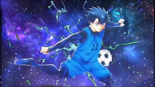 This is 4k anime (Blue Lock⚽) twixtor + space glow