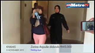Zarina Anjoulie didenda RM5,000