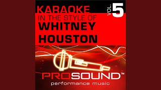 Step By Step Karaoke Instrumental Track In The Style Of Whitney Houston Step By Step Karaoke Instrumental Track In The Style Of Whitney Houston