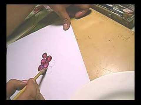 how to paint grapes