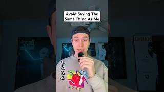 Can You Avoid Saying The Same Thing As Me?