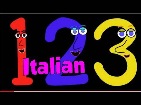 Numbers Song in Italian. Canzone dei Numeri.