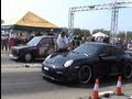 Porsche 997 Techart Turbo Vs. VW Polo TDI Drag Race