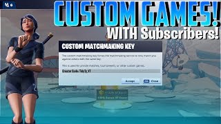 🔴 Playing Custom Lobbies with Subscribers! // Fortnite Battle Royale