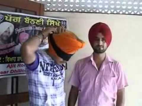 WEAR A TURBAN WITH CLOSE EYES. FEROZPURIA TURBAN CENTRE 94635...
