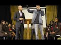 Will Smith holds London school assembly: Coolest assembly ever?!